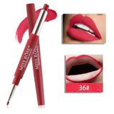 14 Color Double-end Lip Makeup Lipstick Pencil Waterproof Long Lasting Tint Sexy Red Lip Stick Beauty Matte Liner Pen Lipstick