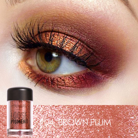 FOCALLURE Glitter Eye Shadow 18 Colors Cosmetic Makeup Diamond Lips Loose Makeup Eyes Pigment Powder Comestic Single Eye Shadow