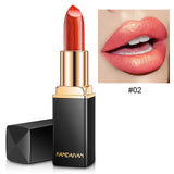 2019 New 9 Colors Luxury Lipstick Lips Makeup Waterproof Shimmer Long Lasting Pigment Nude Pink Mermaid Shimmer Lipsticks Makeup