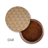 Pudaier Makeup Face Loose Powder For Women Dark Skin Long Lasting Whitening Bronzer Contour Nude Base Foundation Setting Powder