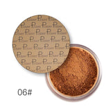 Pudaier Makeup Face Loose Powder For Women Dark Skin Long Lasting Whitening Bronzer Contour Nude Base Foundation Setting Powder