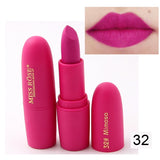 New MISS ROSE Lipstick Matte Waterproof Velvet Lip Stick 18 Colors Sexy Red Brown Pigments Makeup Matte Lipsticks Beauty Lips