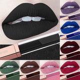 24 Color Make Up Liquid Lipstick Waterproof Mate Red Lip Long Lasting Ultra Matte Lip Gloss Black Blue Nude Lipstick