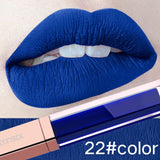 24 Color Make Up Liquid Lipstick Waterproof Mate Red Lip Long Lasting Ultra Matte Lip Gloss Black Blue Nude Lipstick