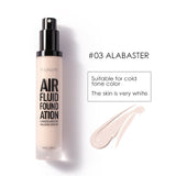 FOCALLURE 2018 New AIR FLUID FOUNDATION Moisturizing Natural Foundation Base Long Lasting Waterproof Women Makeup