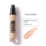 FOCALLURE 2018 New AIR FLUID FOUNDATION Moisturizing Natural Foundation Base Long Lasting Waterproof Women Makeup