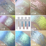 UCANBE Brand Holographic Metallic Duochrome Eye Shadow Glow Glitter Shiny Eyeshadow Pigment Waterproof Liquid Eye Shadow Makeup