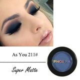 PHOERA 12 Colors Matte Eye Shadow Powder Pigment Nude Long Lasting Bright Eyeshadow Makeup Water-Resistant for Winter TSLM1