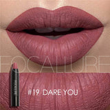 FOCALLURE Matte Lipstick 19 Colors Waterproof Long-lasting Easy to Wear Professional Lipstick Nude Lipstick