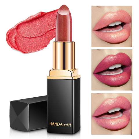2019 Hot Sale Diamond Pearl Non-stick Lasting Lipstick Cup Lip Gloss Waterproof Color Lip Makeup Matte Lipstick
