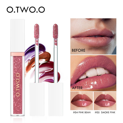 O.TWO.O Mirror Glass Lip Gloss Moisturizing Light Gel No Sticky Shimmer Lipstick Liquid Makeup 7 Color Lipgloss maquiagem
